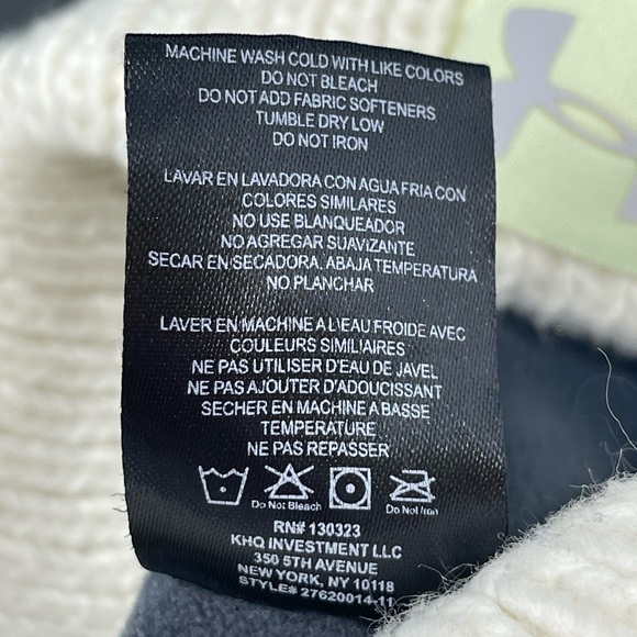 UNDER ARMOUR: Mulitcolor Knit/Fleece Hat, Youth Medium (4-6 Years) - Picture 4 of 11